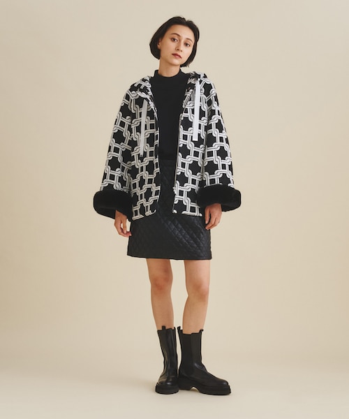 キカジャガードコンビブルゾン｜グレースコンチネンタルの通販｜&mall