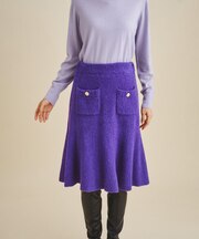 ループヤーンペプラムスカート