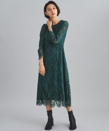 コードレースフレアワンピース