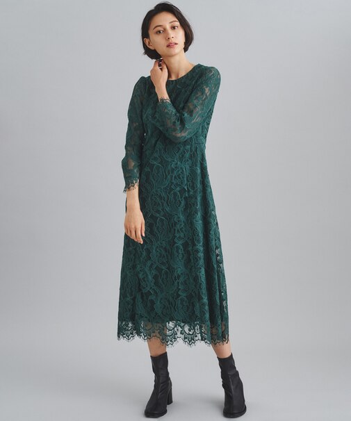 コードレースフレアワンピース