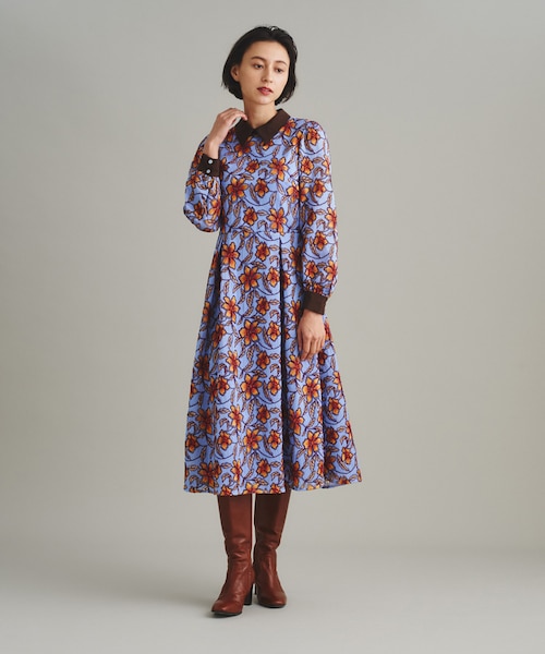 お花刺繍モールニットワンピース モール刺繍フラワーワンピ | ロングワンピース | NOELA OFFICIAL WEB STORE