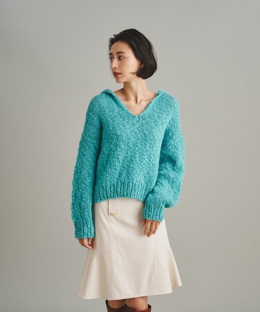 ビッグスラブニットトップ