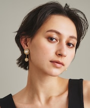 ラインストーンボールイヤークリップ