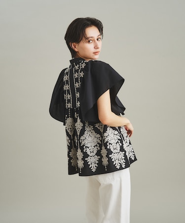 オーナメント刺繍ブラウス｜グレースコンチネンタルの通販｜&mall 