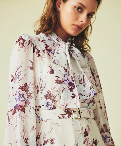 極美品✨グレースコンチネンタル ダイアグラム 23AW レトロブーケワンピース レトロブーケワンピース｜グレースコンチネンタルの通販｜&mall