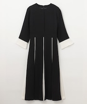 バイカラーラインドレス