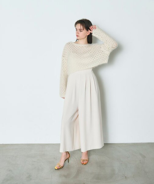 アルパカメッシュニットトップ
