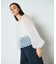 チュール刺繍トップ