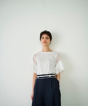 シアーフレアスリーブトップ