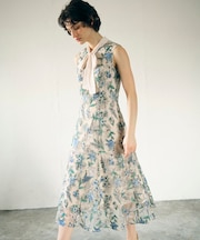 フラワーマーメイドドレス