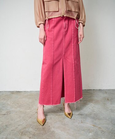 デニムタイトロングスカート