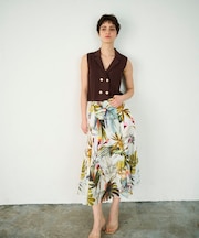 ダブルフロントニットジレ