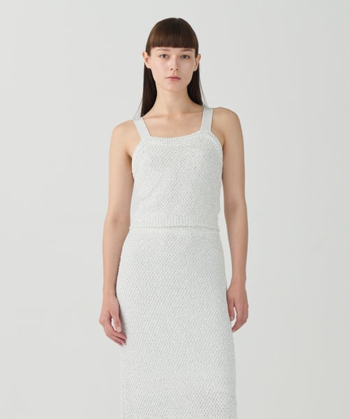 シャイニーニットキャミ