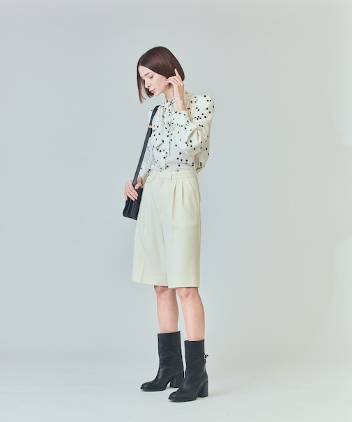 ウールツイルハーフパンツ