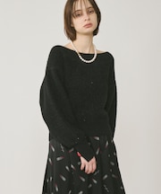 ラメリップニットトップ