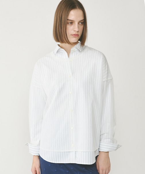 チュールレイヤードシャツ