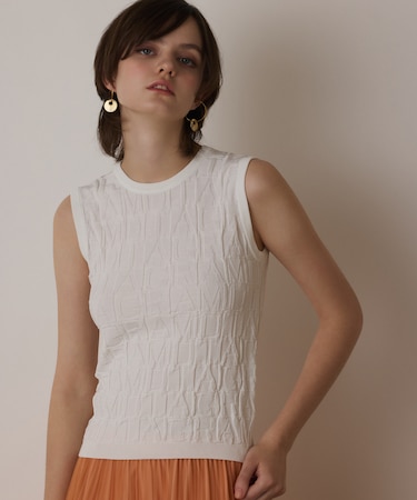 モノグラムニットトップ