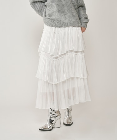 イレギュラーティアードスカート