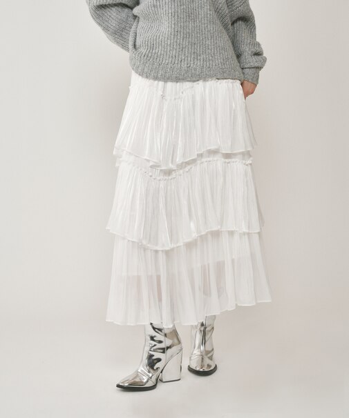 イレギュラーティアードスカート