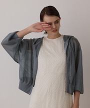 シアーニットパーカー