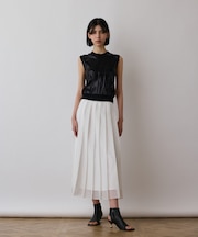 スパンコールニットノースリーブ