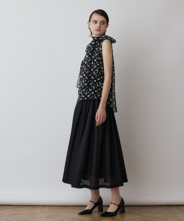 ドットオパールボウタイノースリーブ