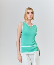 ラインニットノースリーブ