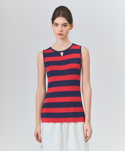 ニットノースリーブ　シティショップ　MOZH ラインニットノースリーブ｜グレースコンチネンタルの通販