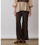 リネンサテンフレアパンツ
