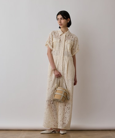 コードレースジャンプスーツ