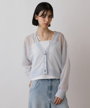 シアージョーゼットカーディガン