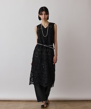 ケミカルレースストレートトップ