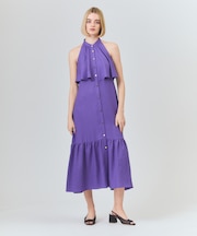 リネンライクホルタードレス