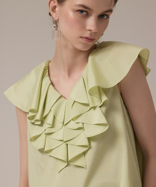 フリルカラートップ