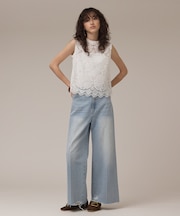 サークルレースノースリーブトップ