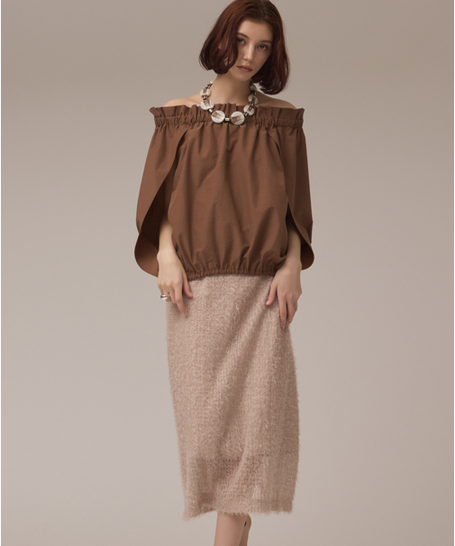 チュールタイトスカート