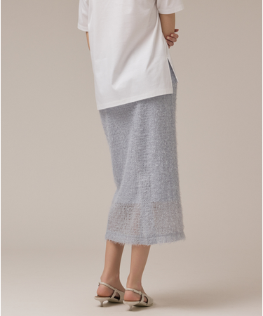 チュールタイトスカート