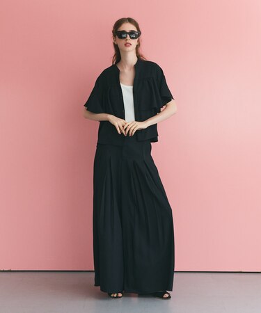 ボックスプリーツパンツ