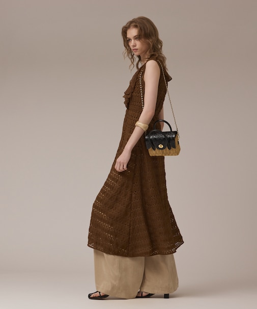 レースロングカーディガン