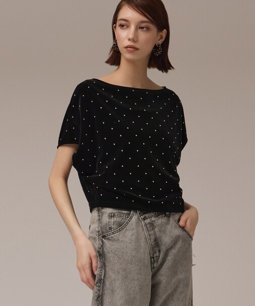 ベロアルーズカットトップ