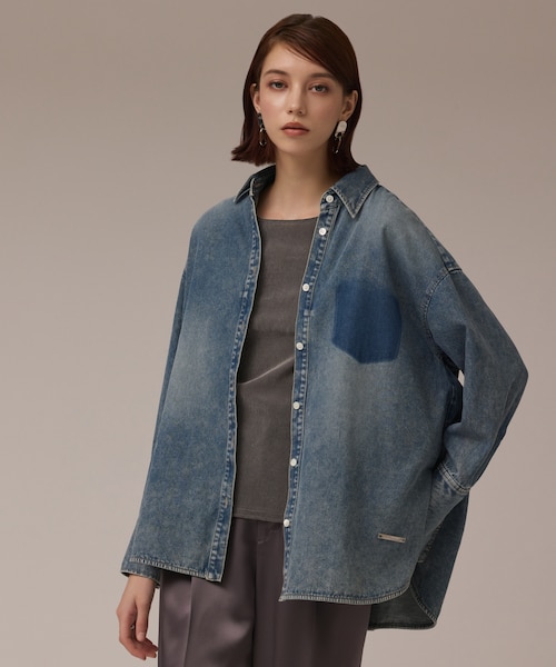 INSCRIRE デニム2wayシャツ デニム2WAYシャツ｜グレースコンチネンタルの通販｜&mall