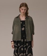 ツイルハーフスリーブシャツ