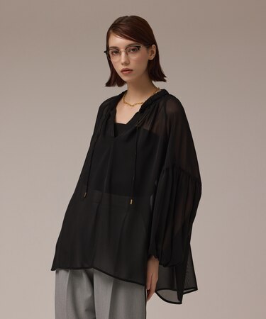 ボリュームカフタントップ