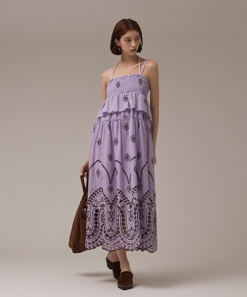 グレースコンチネンタル ピンタックカットワークワンピース 楽天市場