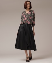 ローズプリントニットカーディガン