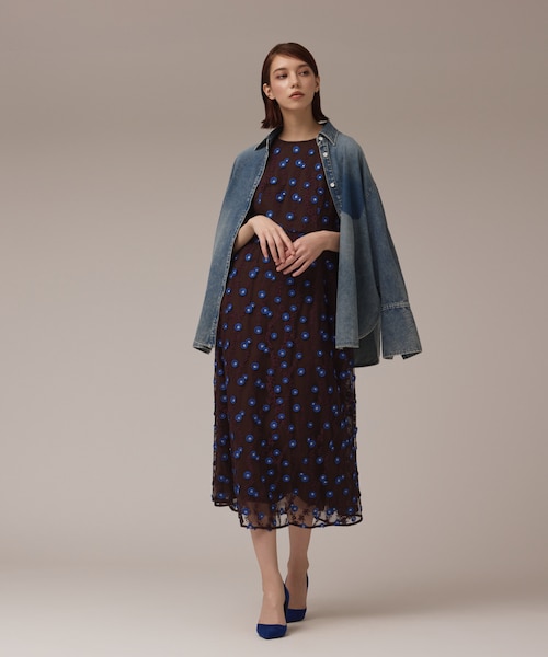 グレースコンチネンタル（GRACE CONTINENTAL）/バイカラーレースワンピース バイカラーレースワンピース｜グレースコンチネンタルの通販｜&mall