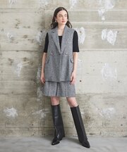 千鳥ウールハーフパンツ