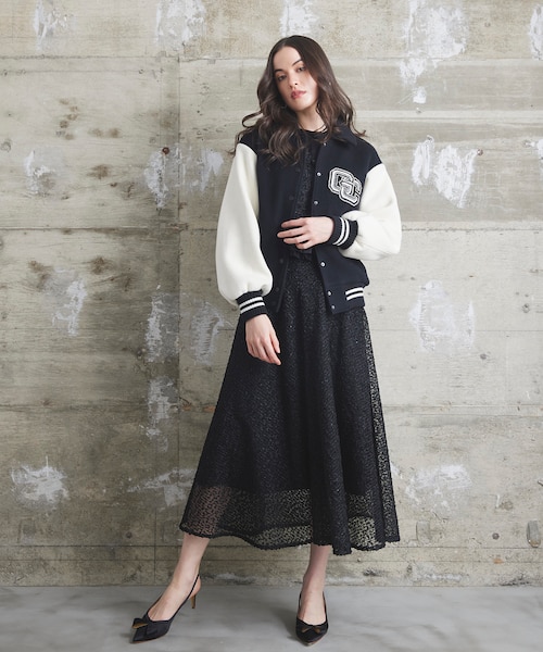 新品タグ付き‼️グレースクラスのバーシティembジャケット バーシティembジャケット｜グレースコンチネンタルの通販｜&mall