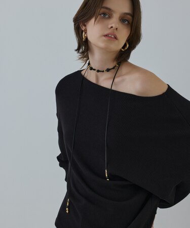 ビーズレザーチョーカー