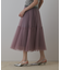 チュールティアードスカート